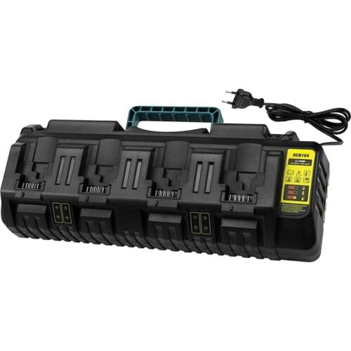 Fast Charger 4-Port Li-ion Battery Charger 5V-2.1A USB Frequency 50-60HZ for DCB104 DCB102 DCB200 14.4V 18V Parts EU Plug