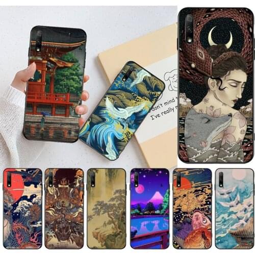 Japanese style Art Japan Phone Case For Huawei Nova 6se 7 7pro 7se honor 7A 8A 7C Prime2019