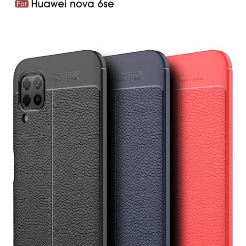 Huawei P40 Lite Case Silicon Luxury Soft Protector Shockproof Cover Phone Case For Huawei P40 Lite, P40, P40 Pro,P40 Lite E Case