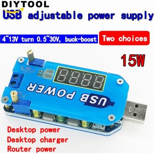 DC-DC 15W Buck Boost Step Up/Down Module Power Supply Module Output Adjustable Integrated Circuits