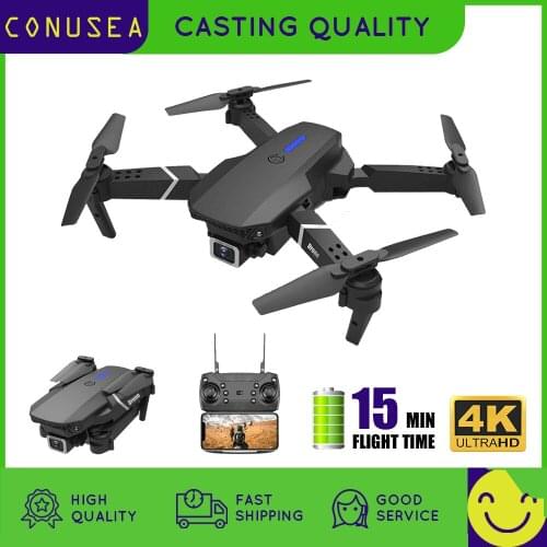CONUSEA 2020 New E525 WIFI FPV Drone With 4K wide-angle dual camera follow me Helicopter Foldable RC Quadcopter Dron Gift Toys