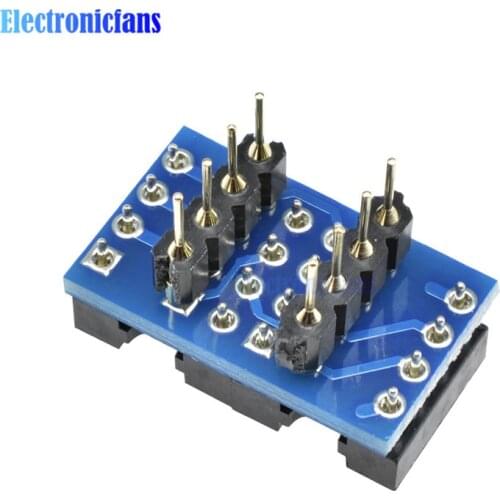 Dual DIP8 to DIP8 Mono Opamp PCB+Pin+Socket For NE5532 OPA2132 OPA627 TL072 P07