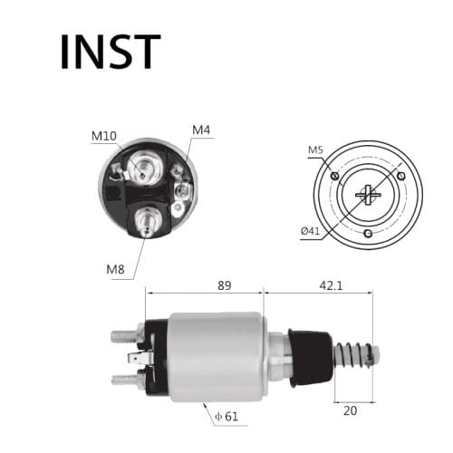 ELECTROMAGNETIC SWTICH SOLENOID FOR 12V 2.8KW 2.339.402.115 1640 2339402115 2339402179 STB1126MN STB1126WA STB4247MN