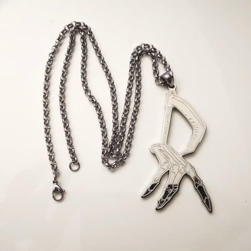 ICP Hatchet Stainless Steel Skeleton claw Necklace Pendant Charms Accessory Punk Horror Bone Claw Suitable For Halloween Party