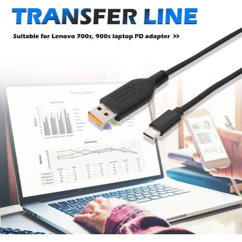 Type-C to for YOGA PD Power Cable Adapter Converter External Video Card Multi Monitor Adapter for Lenovo 700s/900s Laptop