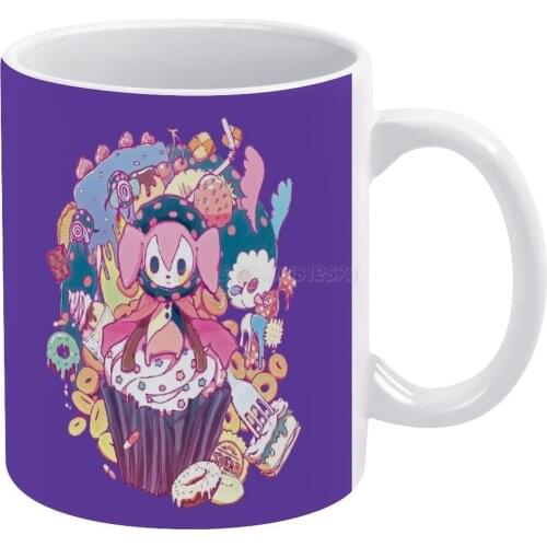 Puella Magi Magica Madoka-Charlotte And Friends White Mug Coffee Mug Afternoon Tea Christmas Cups Ceramic Mug 330ml for Coffee P