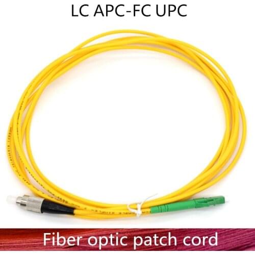 LC/APC to FC/UPC Fiber Optic Patch Cord Cable LC-LC 1m/3m/5m/10m/20m/30m Jumper Single Mode Simplex Fiber Optic Patch Cord