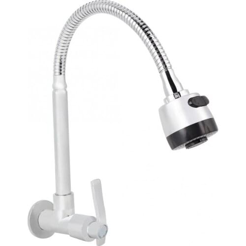 LQ-3095 G1/2inch Household Kitchen Single Cold Type Water 360 Degree Rotatable Wall Mount Faucet Single Cold Water