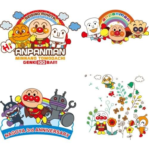 Cartoon Anime Mole Manor Red Nose Pattern Stickers on Clothes On Transfer For Clothing Stickers Printed Decoration Heat Transfer