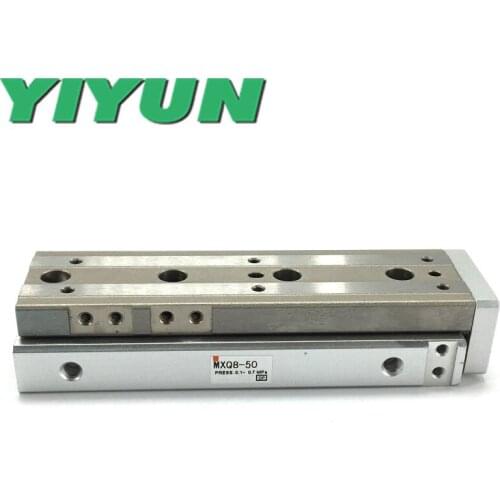 MXQ8-10/20/30/40/50/75 MXQ8-10A/20A/30A/40A/50A/75A MXQ8-10B/20B/30B/40B/50B/75B CRFP YIYUN cylinder Air Slide Table MXQ Series