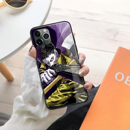 Zombieman One Punch Man Soft Silicone Glass Phone Case for IPhone SE 6s 7 8 Plus X Xr Xs 11 12 Mini Pro Max Samsung XiaoMi RedMi