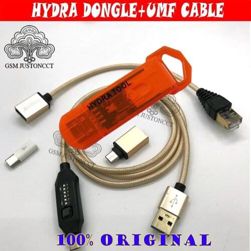 Original new hydra tool dongle for all HYDRA Tool softwares + umf all in one boot cable (EASY SWITCHING) & Micro
