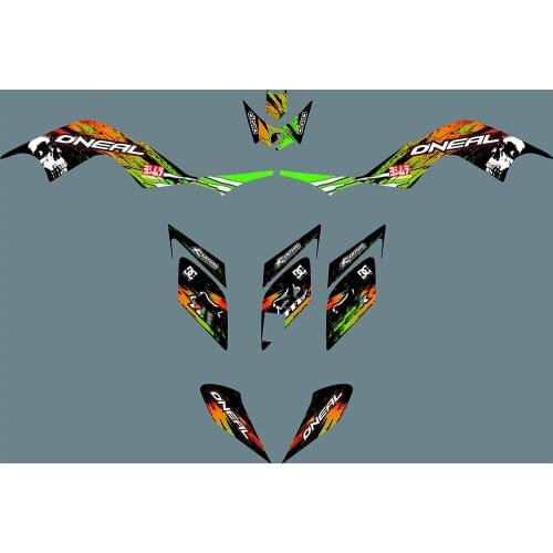 Full set of Motorcycle Team 3M Stickers Decals Graphics for Yamaha RAPTOR 700 ATV Raptor700 2006 2007 2008 2009 2010 2011 2012