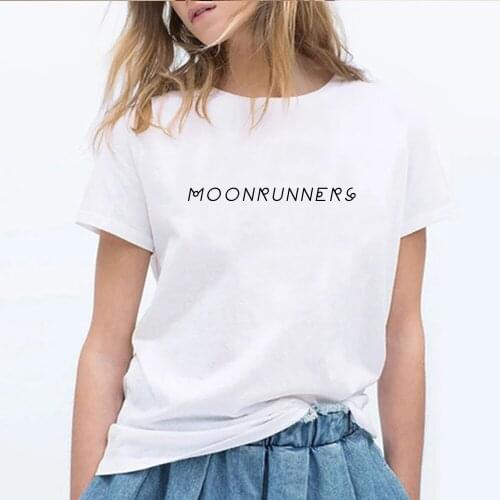 Casual Loose White Tshirt Women Tops Letter T-shirts Printing Funny Tees T Shirt for Female Top Short Sleeve Tees Ulzzang Simple