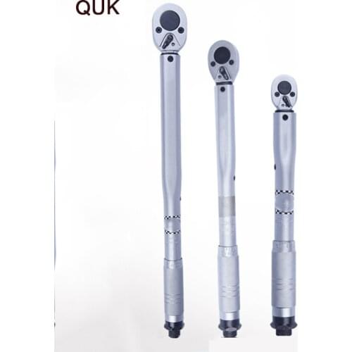 QUK Torque Wrench Bike 1/4 3/8 1/2 Square Drive 5-210N.m Adjustable Hand Spanner Ratchet Repair Tool Two-way Precise Hand Tools