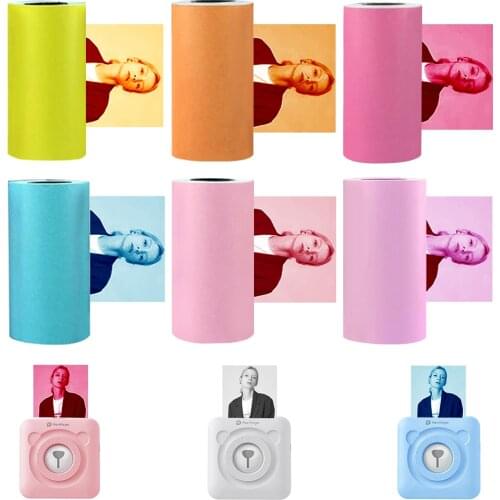 Self-adhesive Thermal Printing Paper Stickers 57x30mm Thermal Printing Paper Stickers Photo Printer For Peripage Paperang P1/P2