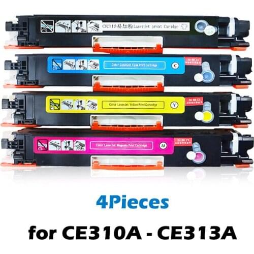 CE310 CE310A 311A 312A 313A Compatible Color Toner Cartridge For HP LaserJet Pro CP1025 M275 100 Color MFP M175a M175nw Printers