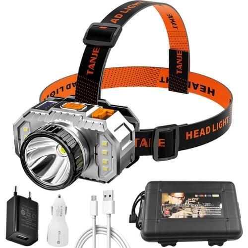LED Headlamp Super Bright Headlight Head Lamp Flashlight by 18650 battery for Fishing Hunting Camping
