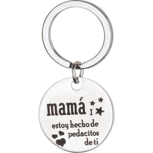 Oeinin Creative Keychain Man Mama Key Chain Bags Letter Boy Letter Color Key Ring Initial Zinc Alloy Pendant Accessories Brelok