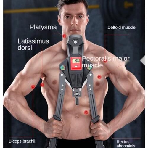Intelligent hydraulic arms strength device adjustable multi-functional male fitness equipment household chest muscle training