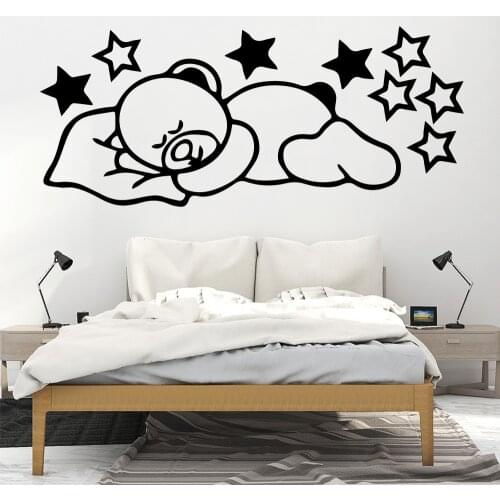 Cute Bear Vinyl Wall Stickers Wall Decor For Kids Room Decoration Wall Decals wallsticker Sticker Murals adesivo de parede