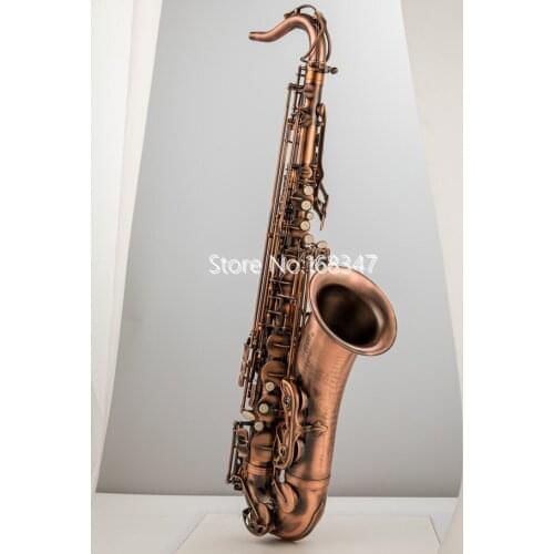 High Quality Tenor Saxophone Bb Tune Red brass Woodwind Instrument With Mouthpiece Case