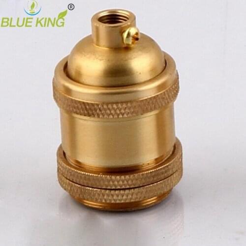 High quality Vintage Edison Bulb Lamp Holder Copper Brass Lamp Socket E26 E27 for pendant lights,wall lamp lamp base