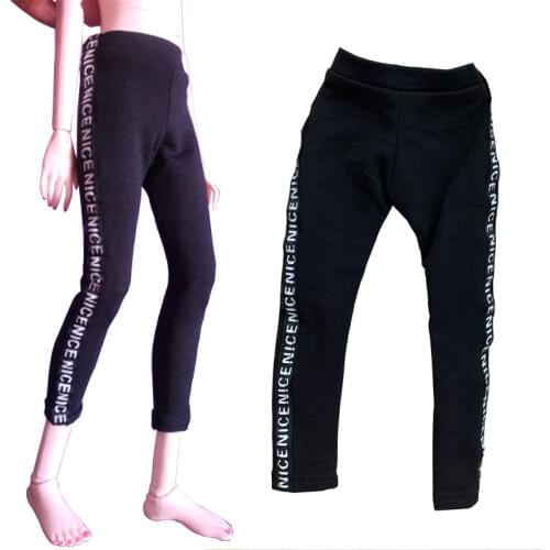 1/3 1/4 1/6 Dolls Clothes Black Cropped Trousers Fashion Casual Pants For Doll Accessories Handmand Clothes For Bjd Sd Dolls Toy