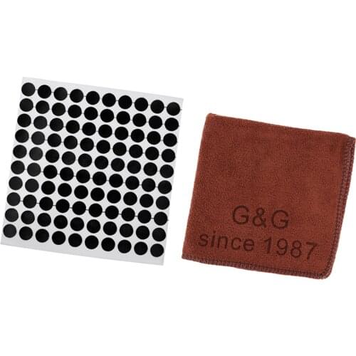 100Pcs Snooker Table Spots Stickers Self Adhesive Markers Dots with Pool Cue Clean Towel Ball Cleaning Cloth Billiards Accessory
