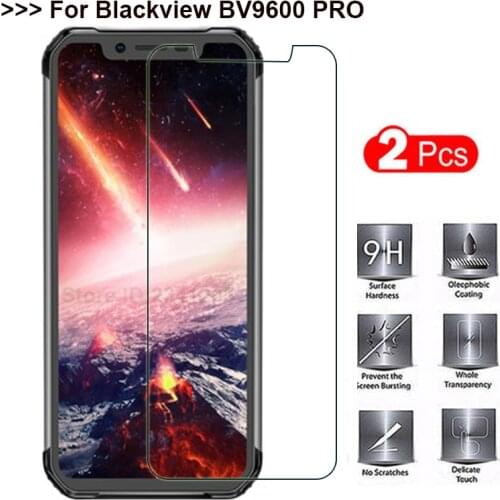 2PCS Tempered Glass for Blackview BV9600 pro Smartphone Protective Film cover case for Blackview BV9600 pro Screen Protector