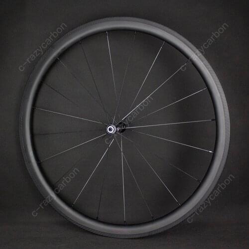 2021 Full Carbon Best Affordable Cycling Carbon Wheels 38mm Clincher In 24mm Width V shape 38mm Best Carbon Wheelset On A Budget