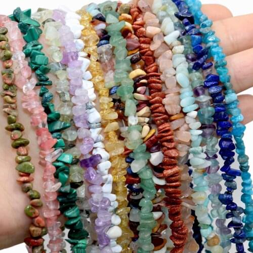 3-5mm Natural Stone Irregular Shape Freeform Chip Tiger Eye Agates Lapis Lazuli Bead For Jewelry Making DIY Bracelet Necklace