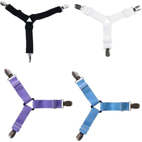 4 Pcs Adjustable Bed Sheet Clips Sofa Cover Grippers Holder Blanket Fasteners