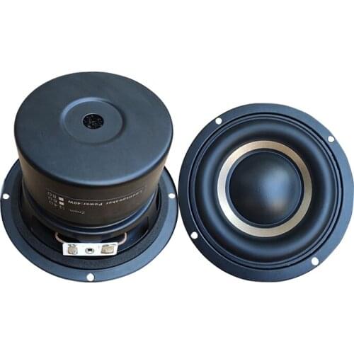 40W 4Ohm 8Ohm Woofers speakers 4 Inch HIFI Deep Bass Subwoofer Speaker 4 Layer Voice Coil Loudspeaker Car Subwoofer DIY 2PCS