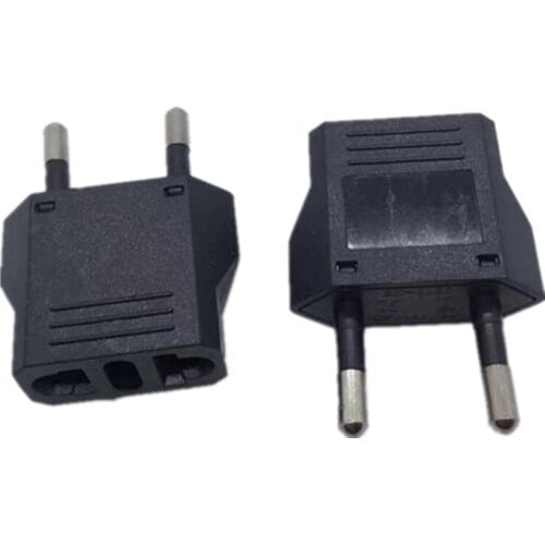 500pcs European Euro EU Plug Adapter 2 Pin US Brazil Italy To Europe German Travel Power Adapter Type C Plug Outlet Socket