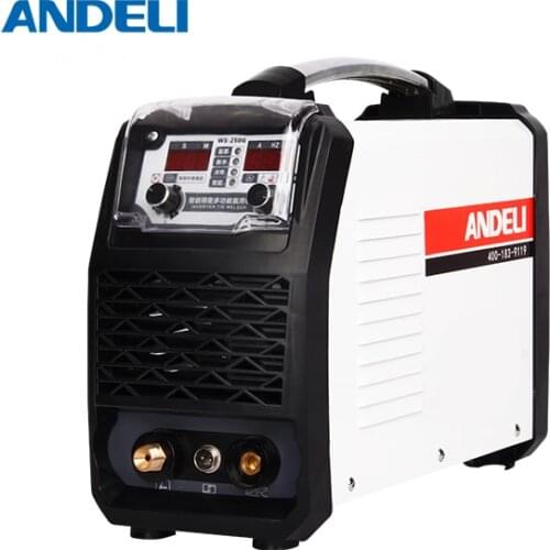 ANDELI intelligent cold welding TIG-250GPLC stainless steel dc tig welder with cold welding multifunction tig welding machine