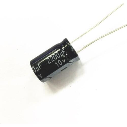 Free Shipping 100PCS 2200UF 10V 10V2200UF Electrolytic Capacitors 10X17 MM