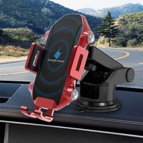 Wireless Charger Car Phone Holder Smart Sensor Auto shrink 15W Fast Charging Air Vent Mount Mobile Phone Stand Holder
