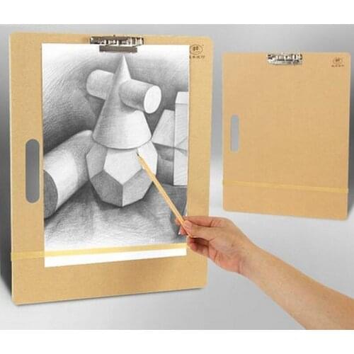 Large A2 Paper Tablet Wooden Clipboard Portable Drawing Board Artist Sketch Clip Board