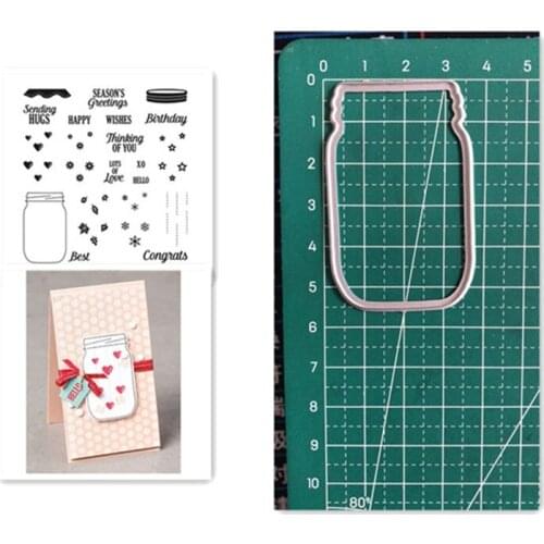 Bottles Metal Cutting Dies and Stamps Stencils For Scrapbooking Stamps Embossing Mold DIY Paper Cards Crafts Cut