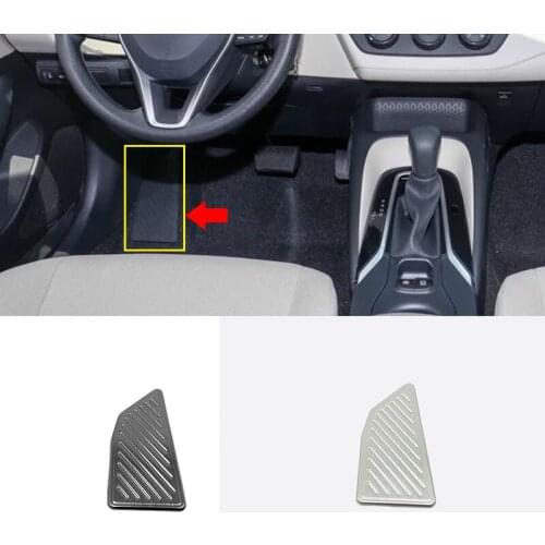 Stainless steel For Toyota corolla E210 2019 2020 internal Car Rest Pedal Decoration Cover Trim Car accessories styling 1pcs