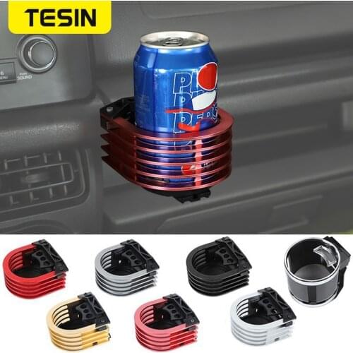 TESIN Car Phone Bracket Water Drink Cup Holder Stand Organizer for Suzuki Jimny JB74 2019 2020 2021 Car Interior Accessories