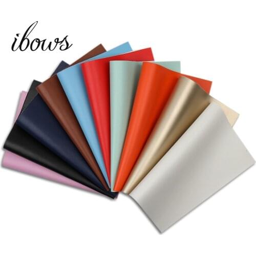IBOWS 22*30cm Nice PU leather Fabric , Faux Leather Fabric for Sewing, PU artificial leathe For DIY Bags Shoes Craft Materials