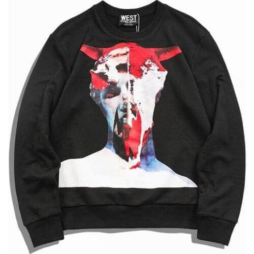 New Baolideng Men Demon face Monster gentleman Hoodies Hoody hooded Sweatshirts velvet Cotton Drake Thicken Fleece #d95