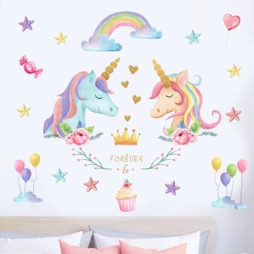 New rainbow wall stickers living room bedroom childrens room decoration stickers