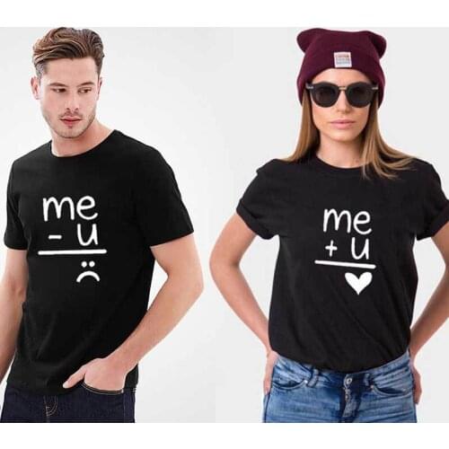 Couple Matching T-shirts Husband Wife Summer Cotton T Shirt Boyfriend Girlfriend Matching Shirt Lovers Short T shirt Women Men