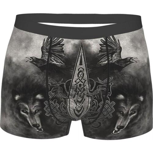 Vikings Ragnar Lothbrok TV Series Gungnir Spear Of Odin Underpants Breathbale Panties Mens Underwear Ventilate