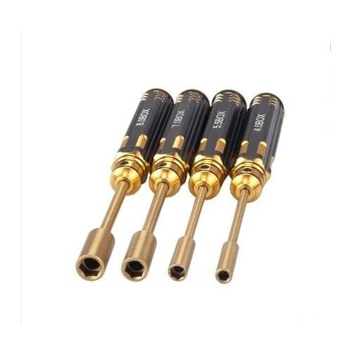 4Pcs/set 4.0/5.5/7.0/8.0mm Hexagon Screwdriver Nut Wrench Tool Screw Driver for RC Model Car Boat Helicopter