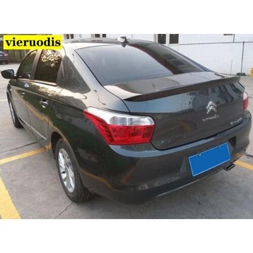 For Citroen C-Elysee Spoiler 2014 2015 2016 2017 New ABS Plastic Unpainted Primer Color Rear Spoiler Trunk Roof Wing