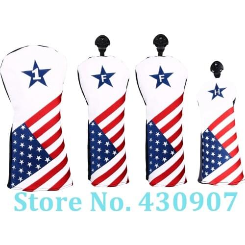 USA Star WOOD Cover For Golf Driver Fairway Hybrid UT FW COVER Driver Cover 1 3 5 UT